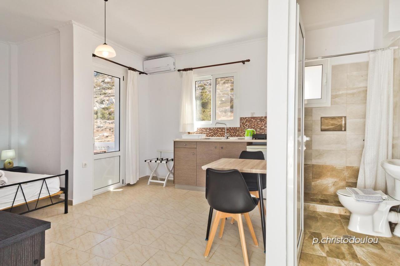 Albatros Studios & Apartments Lefkos  Luaran gambar